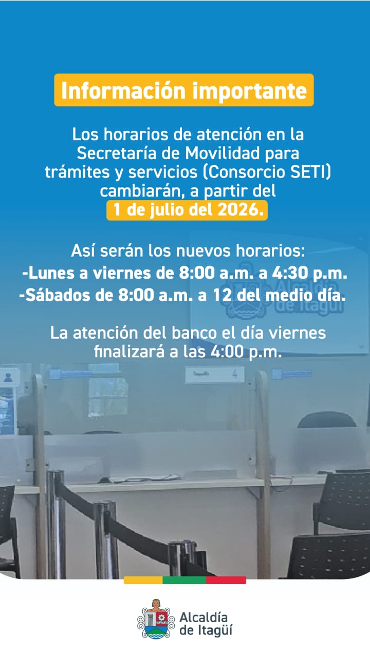 Cambio de horario Secreataria Movilidad